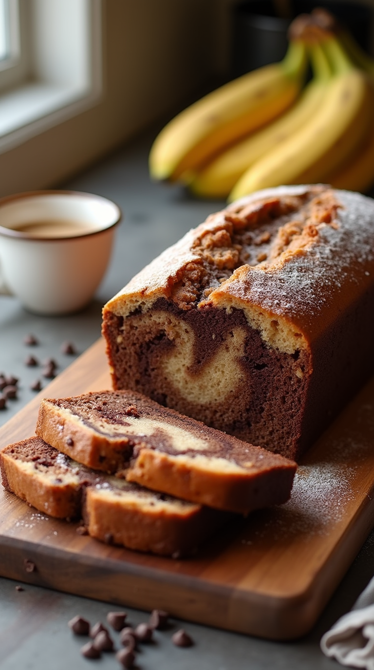 a_freshly_baked_chocolate_marble_banana_bread_loaf_on_a_wooden_cutting_board_partially_sliced_to_sh_bte9fv1p9rli9sszccp6_0