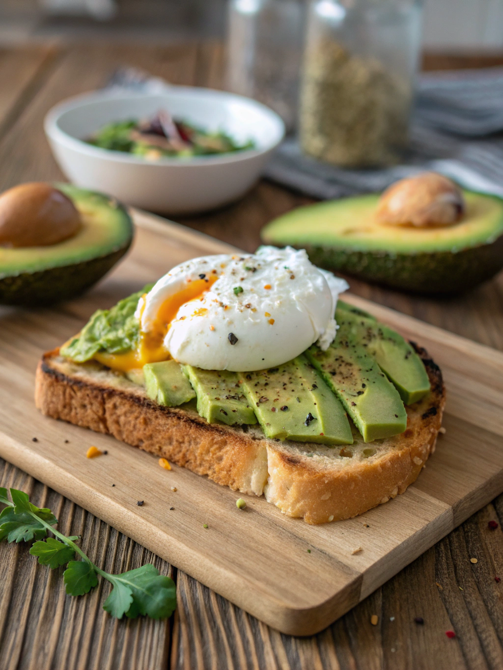 avocado toast with egg