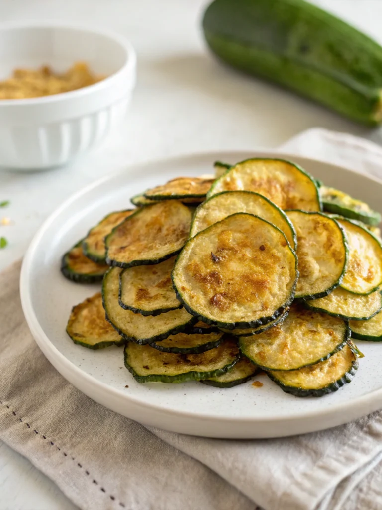 baked zucchini chips