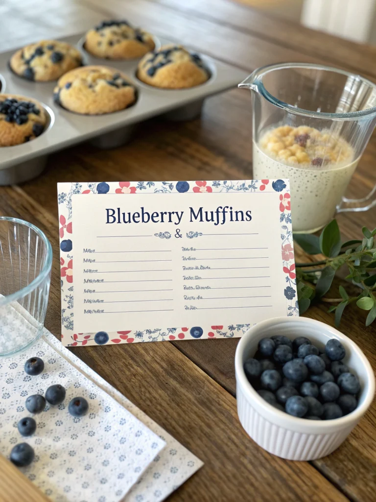 blueberry muffins recipe