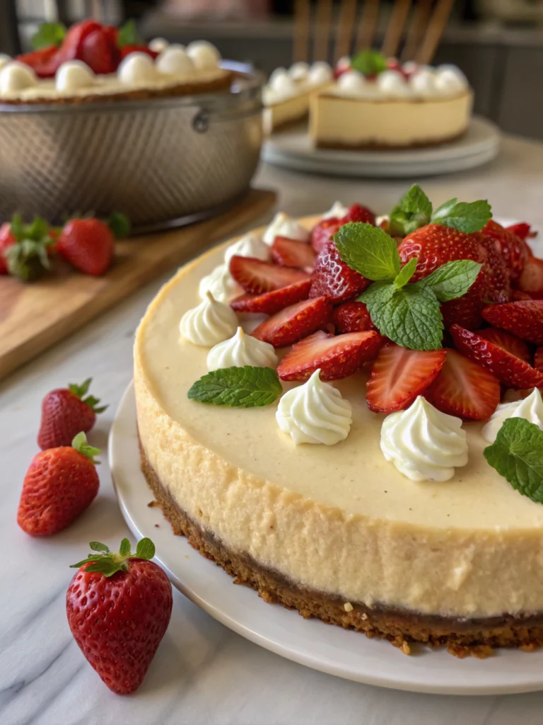 cheesecake deviled strawberries
