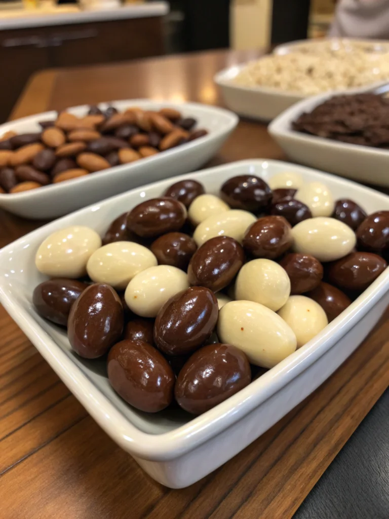 chocolate covered almonds