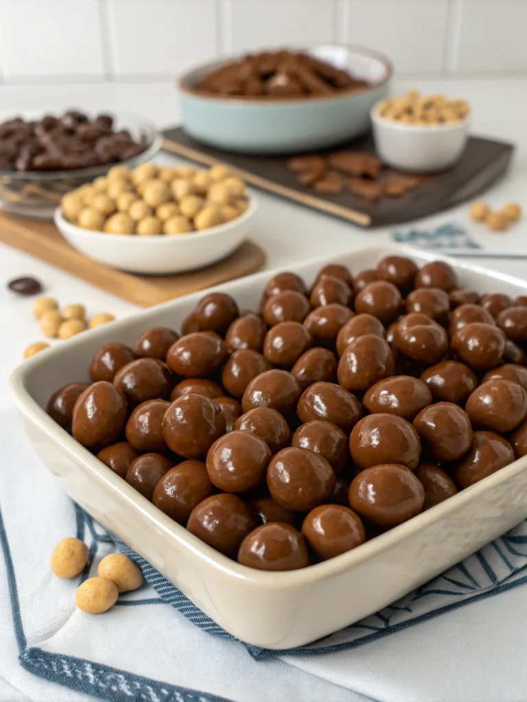 chocolate covered peanuts