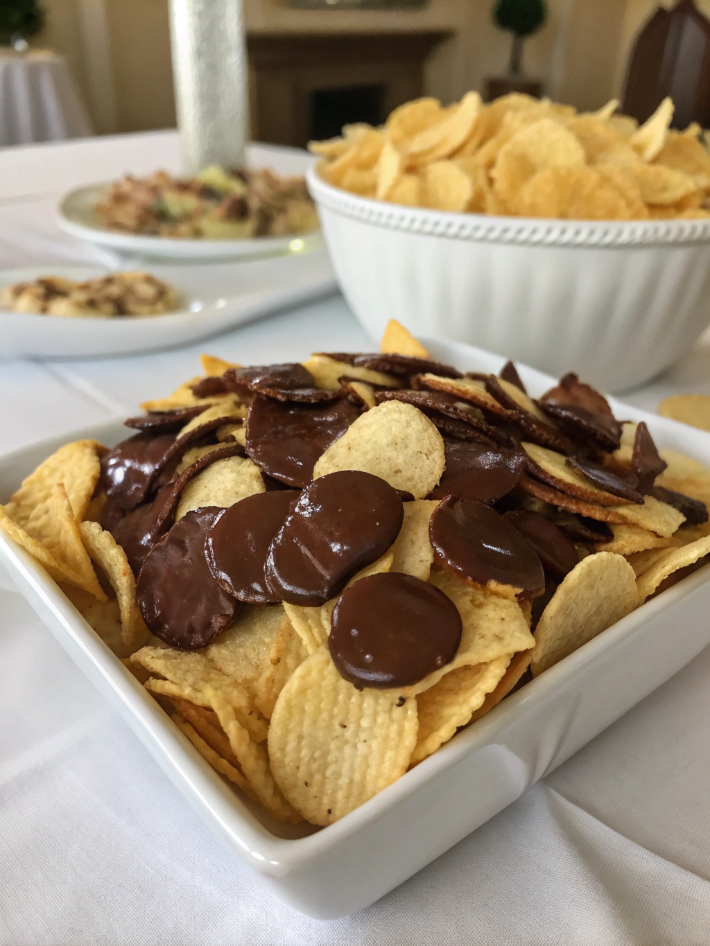 chocolate covered potato chips