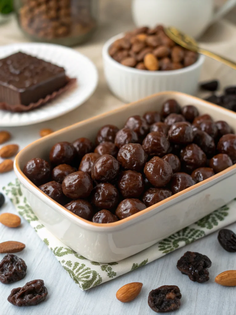 chocolate covered raisins