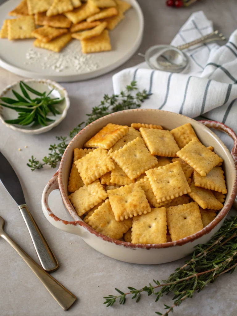homemade cheese crackers