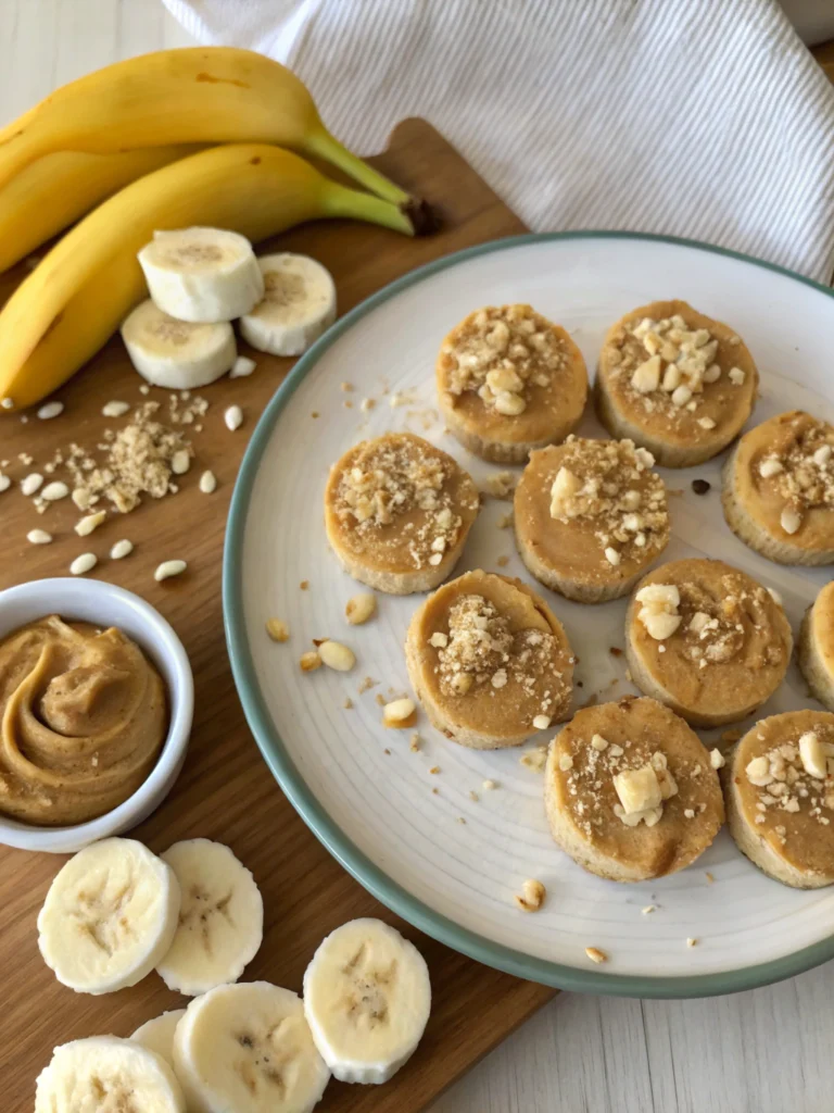 peanut butter banana bites