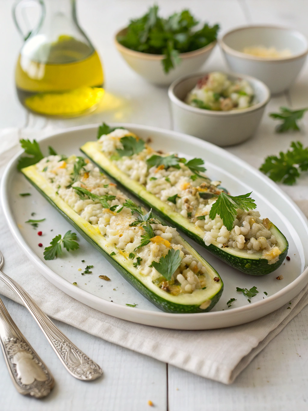 stuffed zucchini boats
